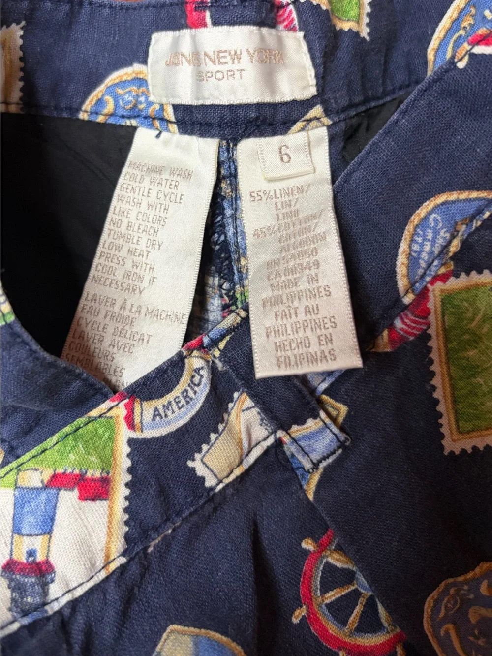 ⚓️Vintage Nautical Linen Blend Shorts⚓️